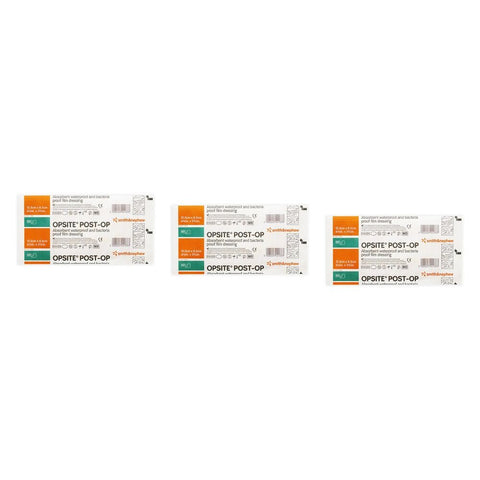 Opsite Post-Op Waterproof Dressing 15.5cm x 8.5cm x 20 Bundle of 3