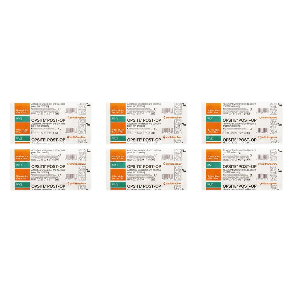 Opsite Post-Op Waterproof Dressing 15.5cm x 8.5cm x 20 Bundle of 6