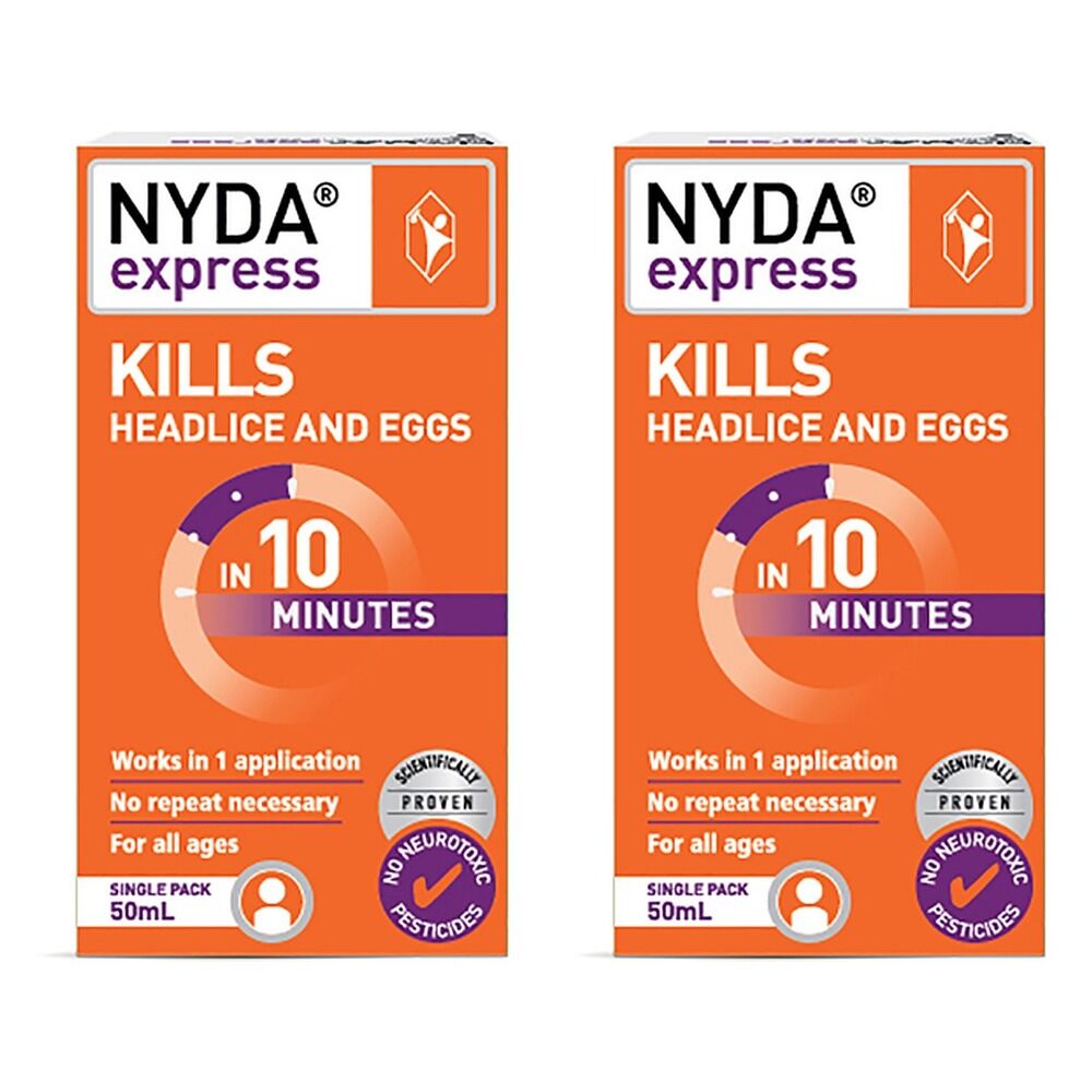 Nyda Express Head Lice Treatment 50mL Pack of 2