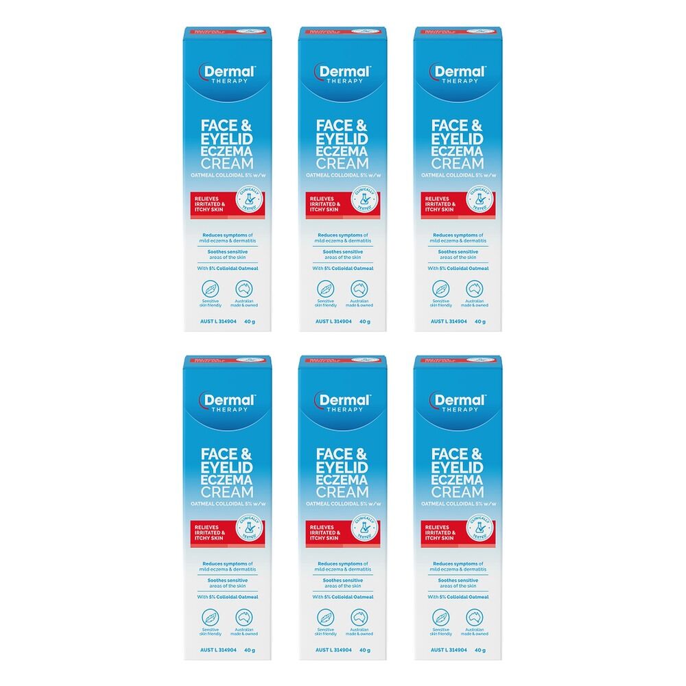 Dermal Therapy Face & Eyelid Eczema Cream 40g Pack of 6