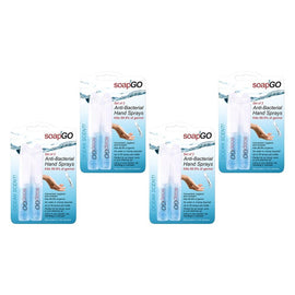 soap2GO Anti-Bacterial Hand Sanitiser Spray 5mL 2 Pack Bundle of 4
