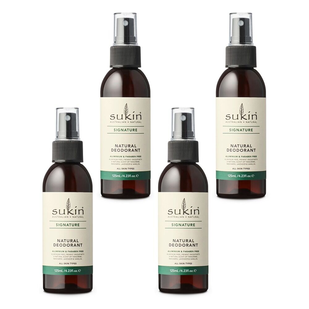 Sukin Natural Deodorant 125mL Pack of 4