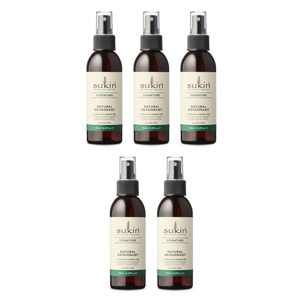 Sukin Natural Deodorant 125mL Pack of 5