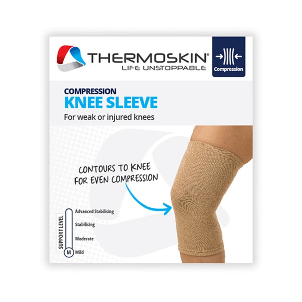 Thermoskin Compression Knee Sleeve Medium Beige