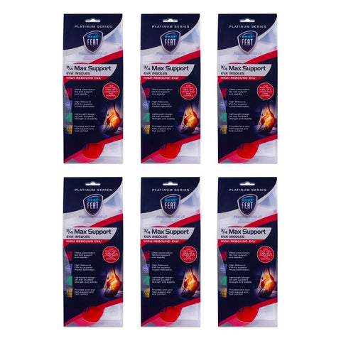 Neat Feat Max Foot Support Insoles Small Pack of 6