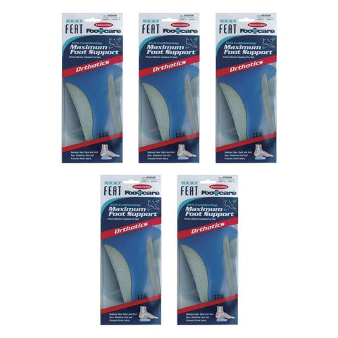 Neat Feat Max Foot Support Insoles Medium Pack of 5