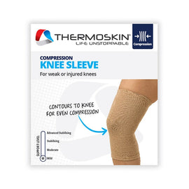 Thermoskin Compression Knee Sleeve Extra Large Beige