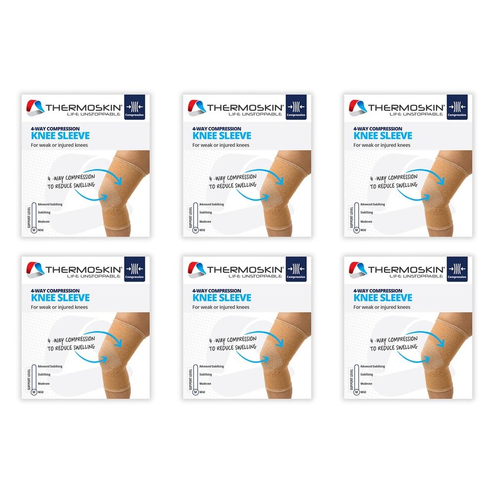 Thermoskin Knee 4-Way Small Beige Pack of 6