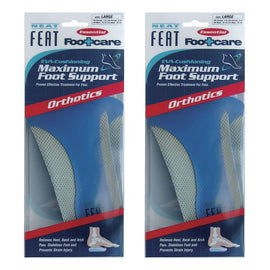 Neat Feat Max Foot Support Insoles Large Pack of 2