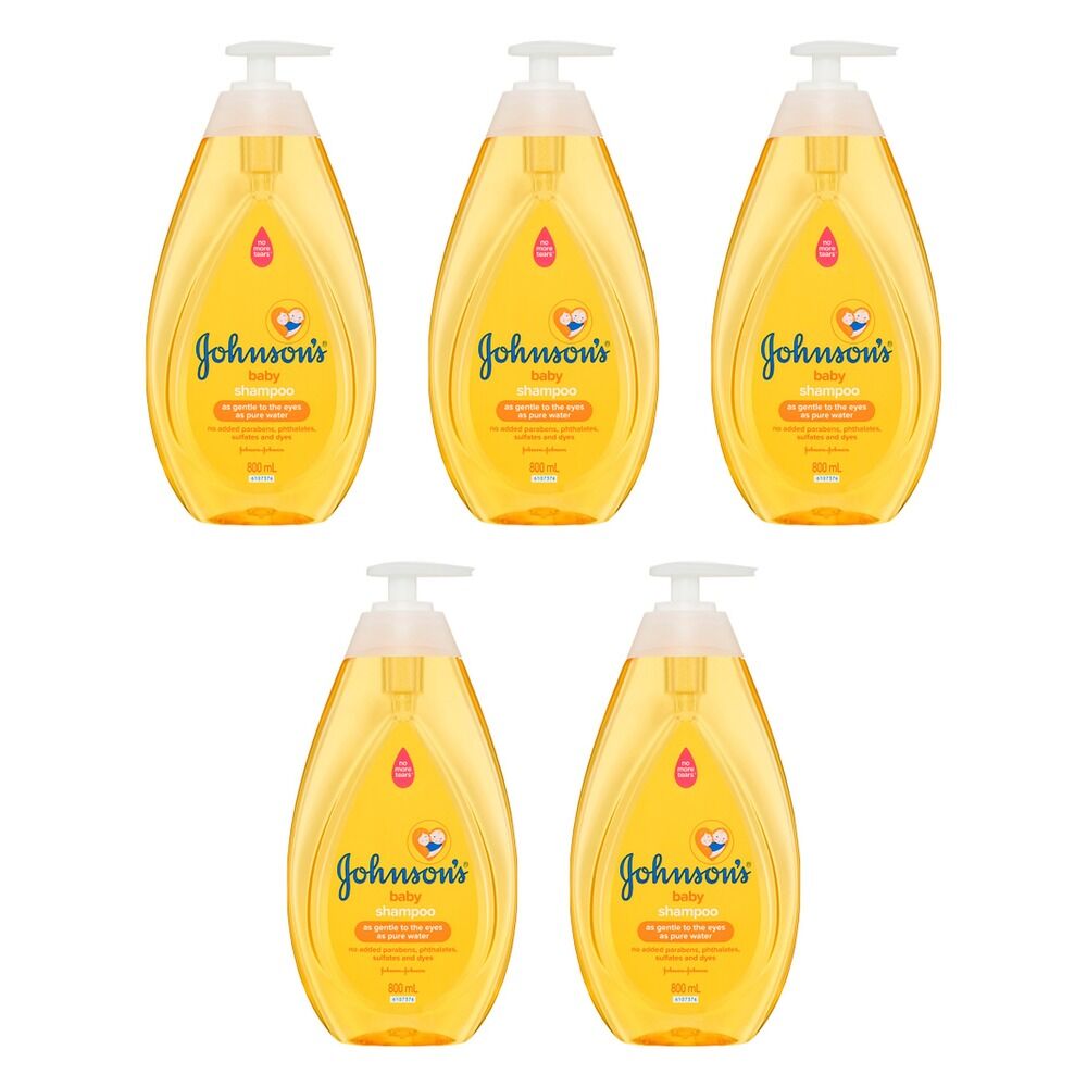 Johnson's Hypoallergenic Baby Shampoo 800mL Pack of 5