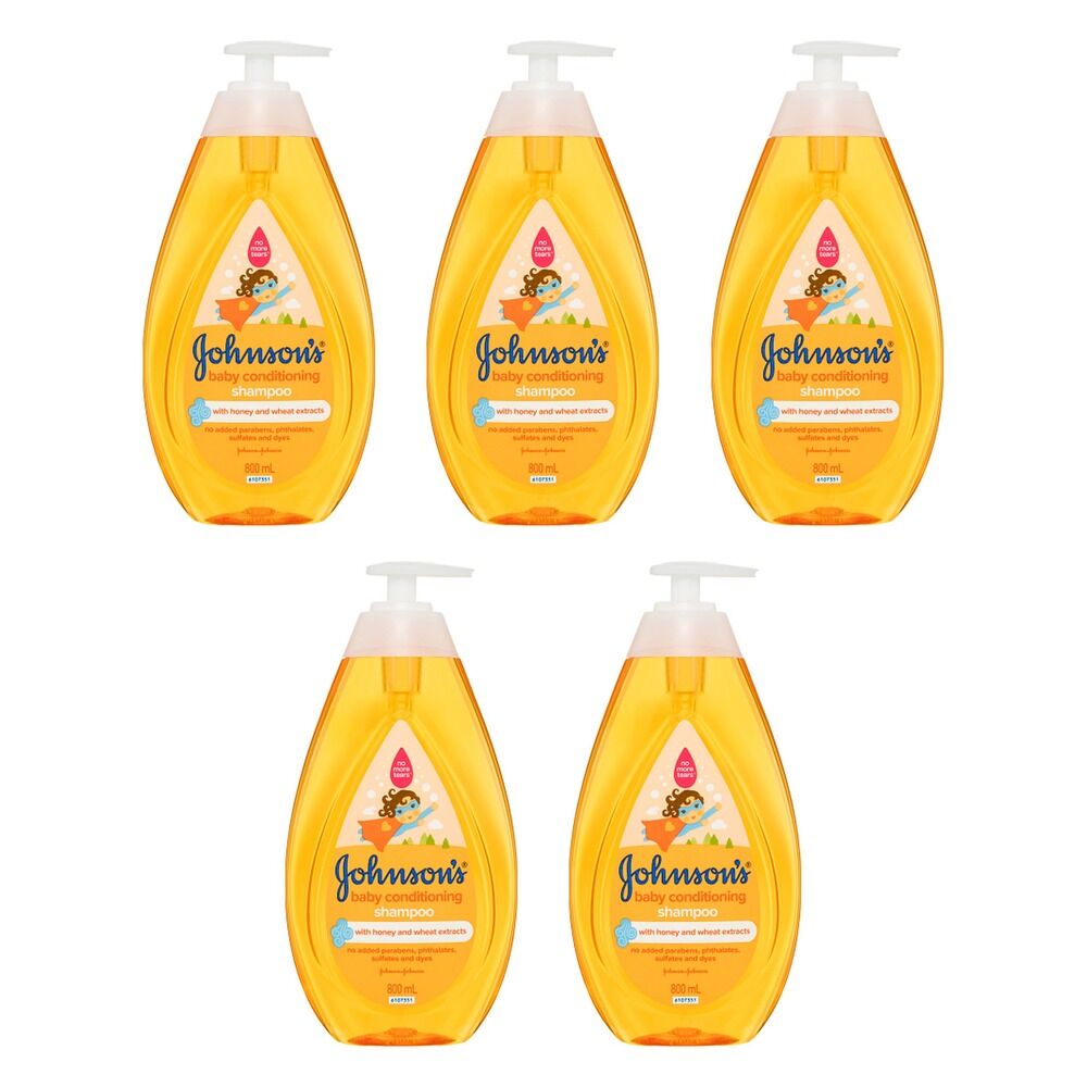 Johnson's Hypoallergenic Conditioning Baby Shampoo & Cleansing Wash Pack of 5
