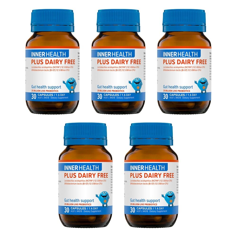 Inner Health Plus Dairy Free 30 Capsules Pack of 5