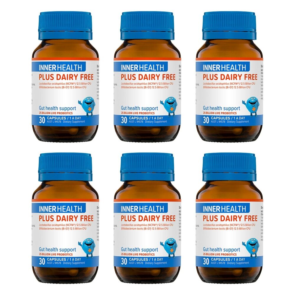Inner Health Plus Dairy Free 30 Capsules Pack of 6