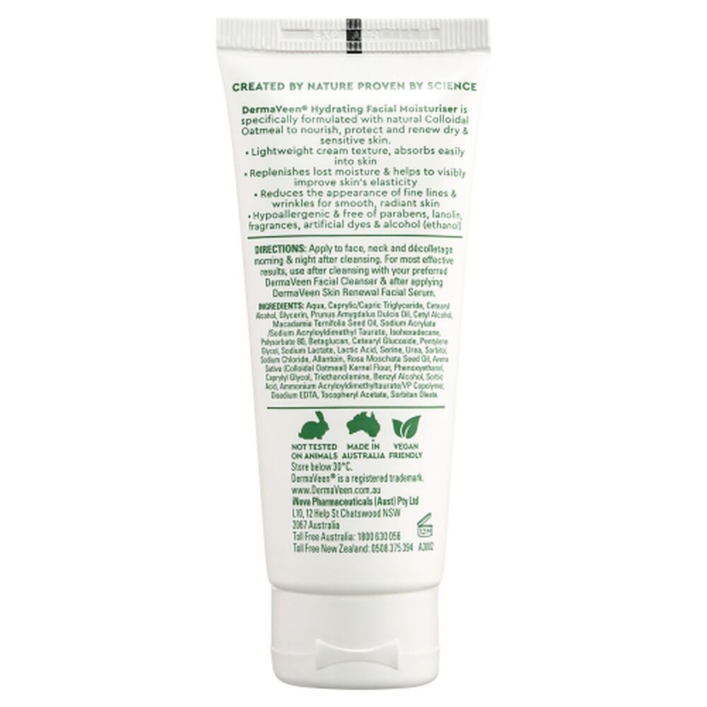 DermaVeen Hydrating Facial Moisturiser 75mL