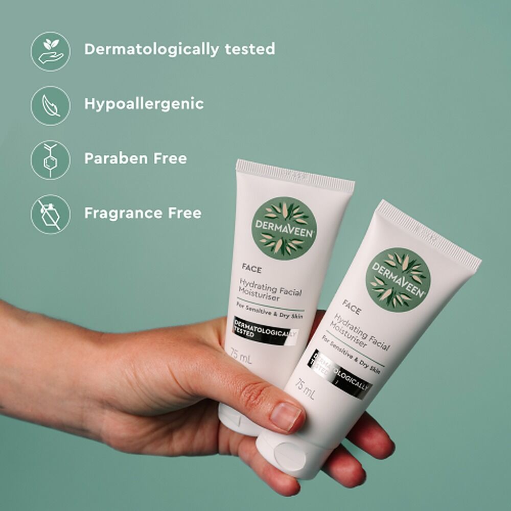 DermaVeen Hydrating Facial Moisturiser 75mL