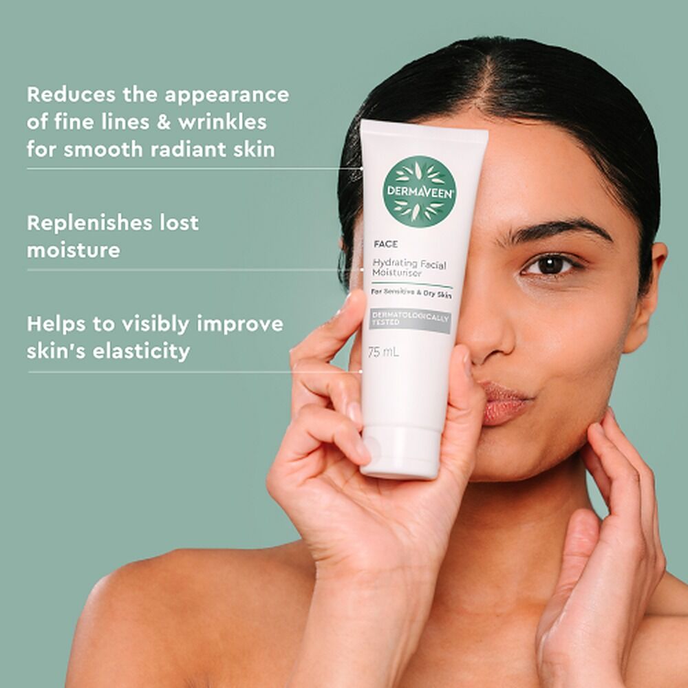 DermaVeen Hydrating Facial Moisturiser 75mL