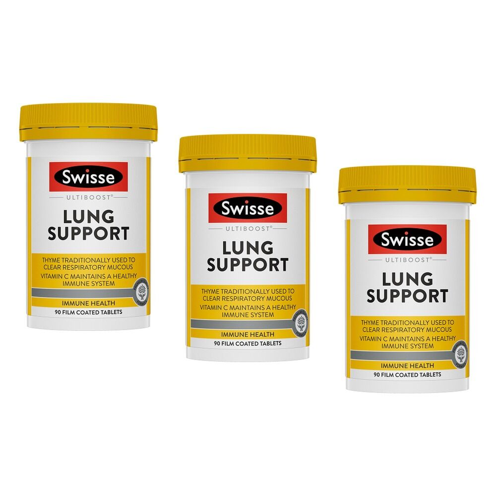 Swisse Ultiboost Lung Support 90 Tablets Pack of 3
