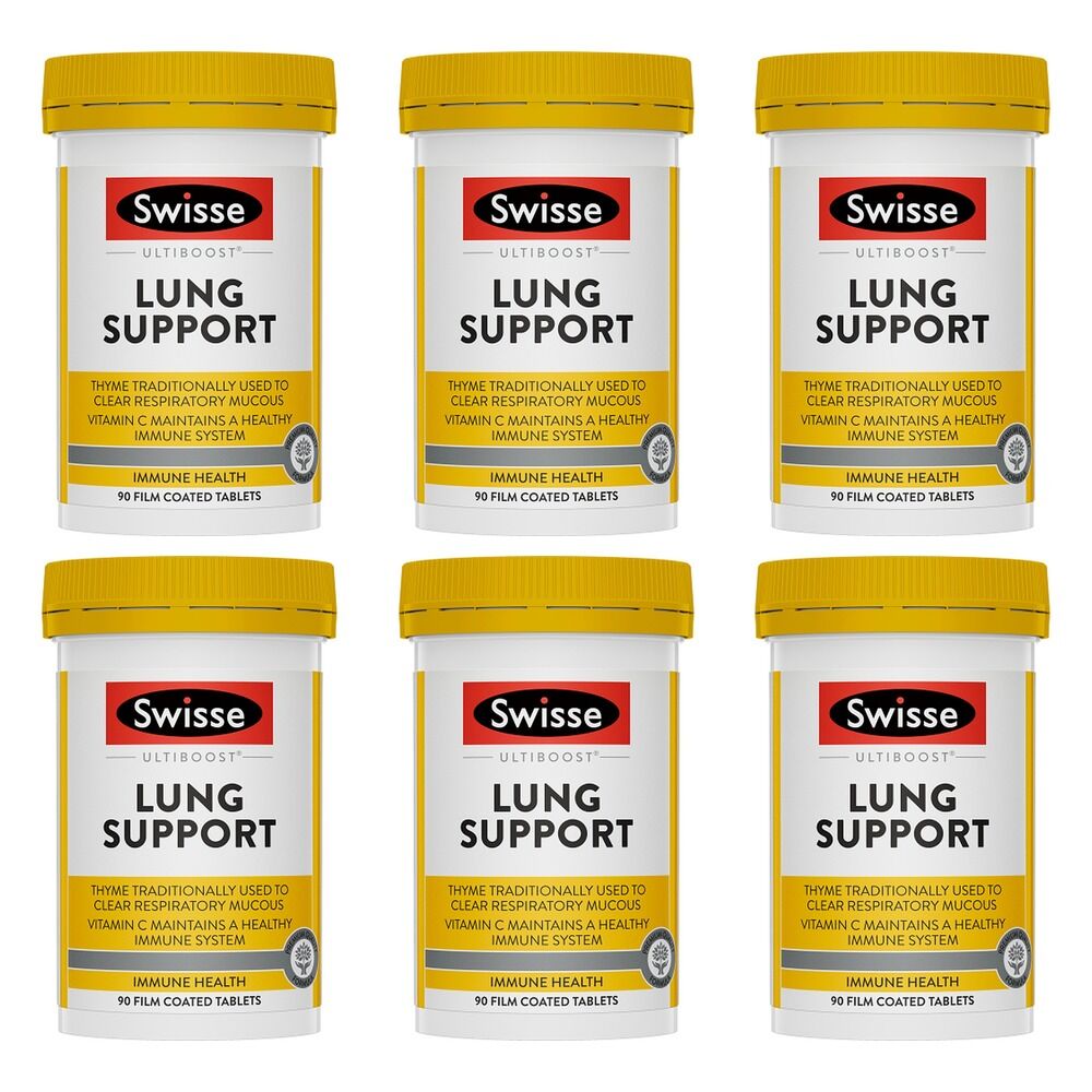 Swisse Ultiboost Lung Support 90 Tablets Pack of 6