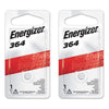 Energizer 364 Silver Oxide Watch Battery Pack of 2