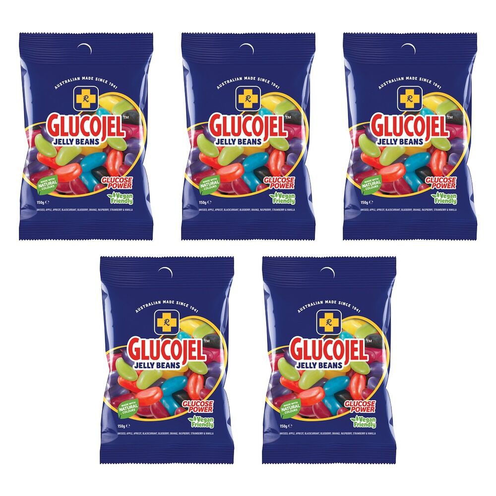 Glucojels Jelly Beans 150g x 36 Bundle of 5