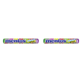 Mentos Rainbow Roll Assorted Fruit Flavours 14 Pack x 40 Bundle of 2