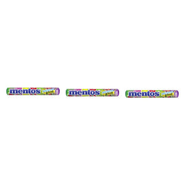 Mentos Rainbow Roll Assorted Fruit Flavours 14 Pack x 40 Bundle of 3