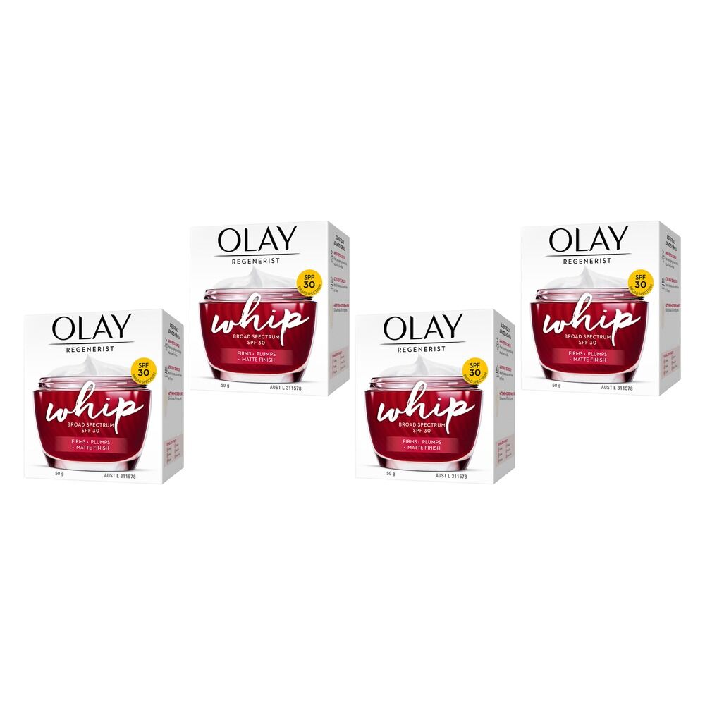 Olay Regenerist Whip UV Protection SPF 30 Cream 50g Pack of 4