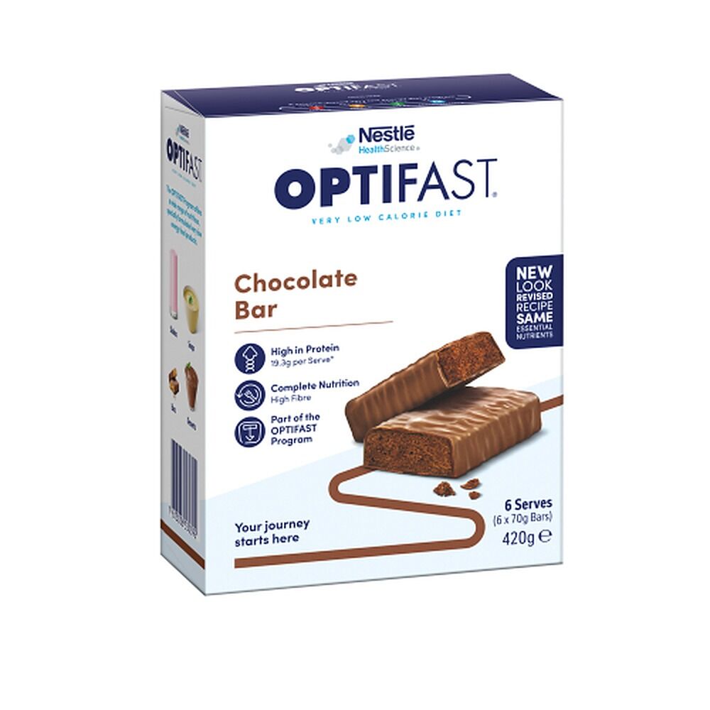 Optifast VLCD Chocolate Bar 6 x 70g