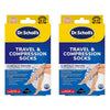 Scholl Travel & Compression Socks Natural Size 6-8 Pack of 2