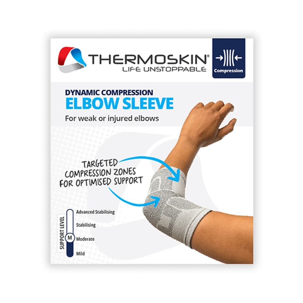Thermoskin Dynamic Compression Elbow Sleeve L/XL Grey