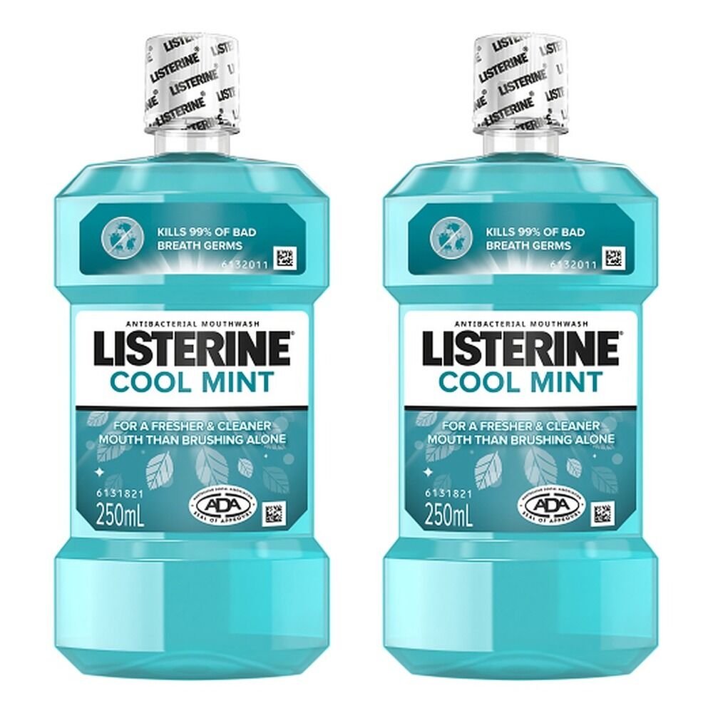 Listerine Coolmint Mouthwash 250mL Pack of 2