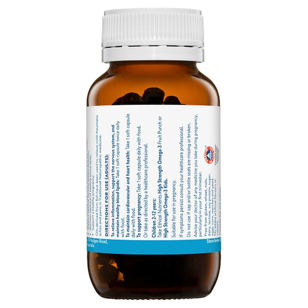 Ethical Nutrients High Strength Omega-3 Fish Oil 60 Capsules