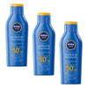 NIVEA Sun Protect & Moisture Lock SPF50+ Sunscreen Lotion 400mL Pack of 3