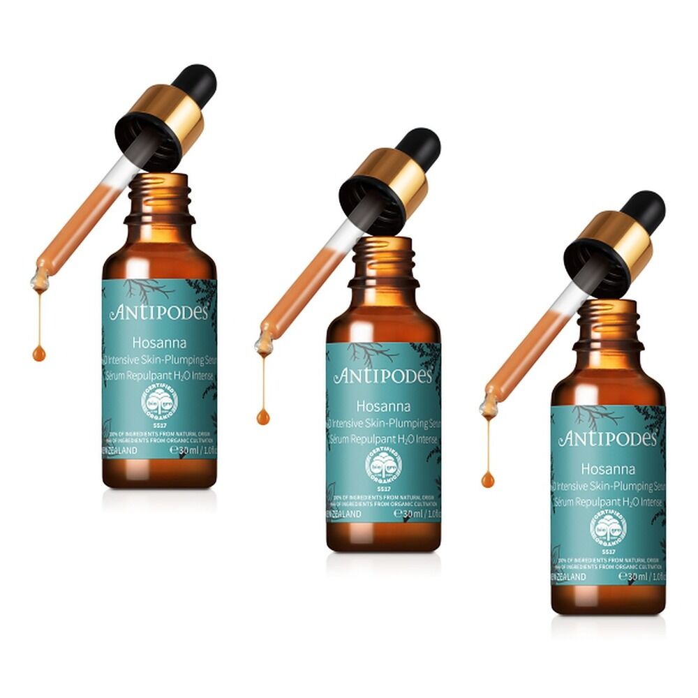 Antipodes Hosanna H2O Intensive Skin-Plumping Serum 30mL Pack of 3