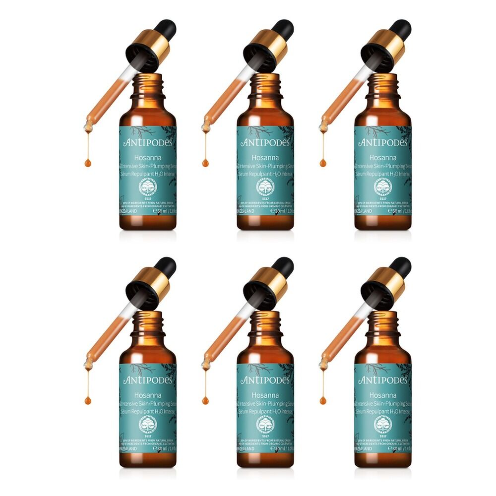 Antipodes Hosanna H2O Intensive Skin-Plumping Serum 30mL Pack of 6