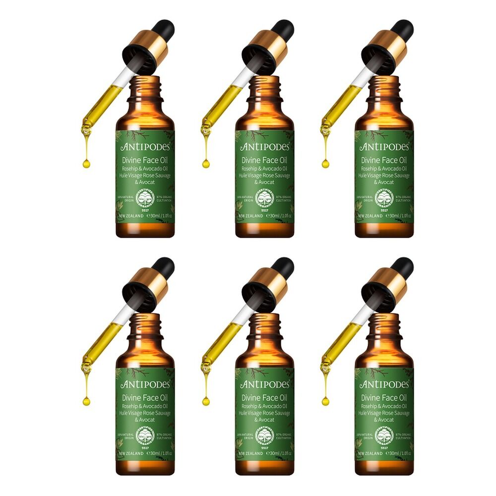 Antipodes Divine Face Oil Organic Avocado Oil & Rosehip 30mL Pack of 6