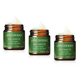 Antipodes Kiwi Seed Oil Eye Cream 30mL Pack of 3