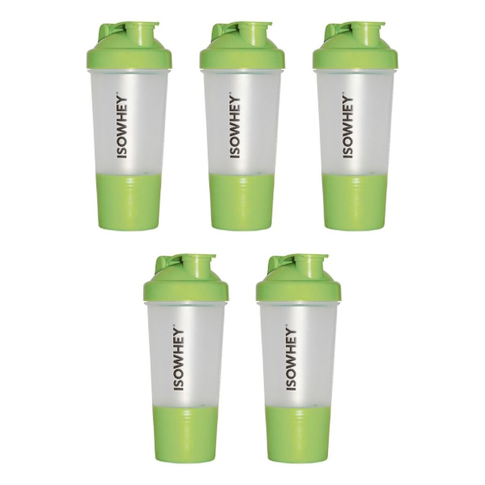 IsoWhey BPA Free Shaker Bottle 500mL Pack of 5