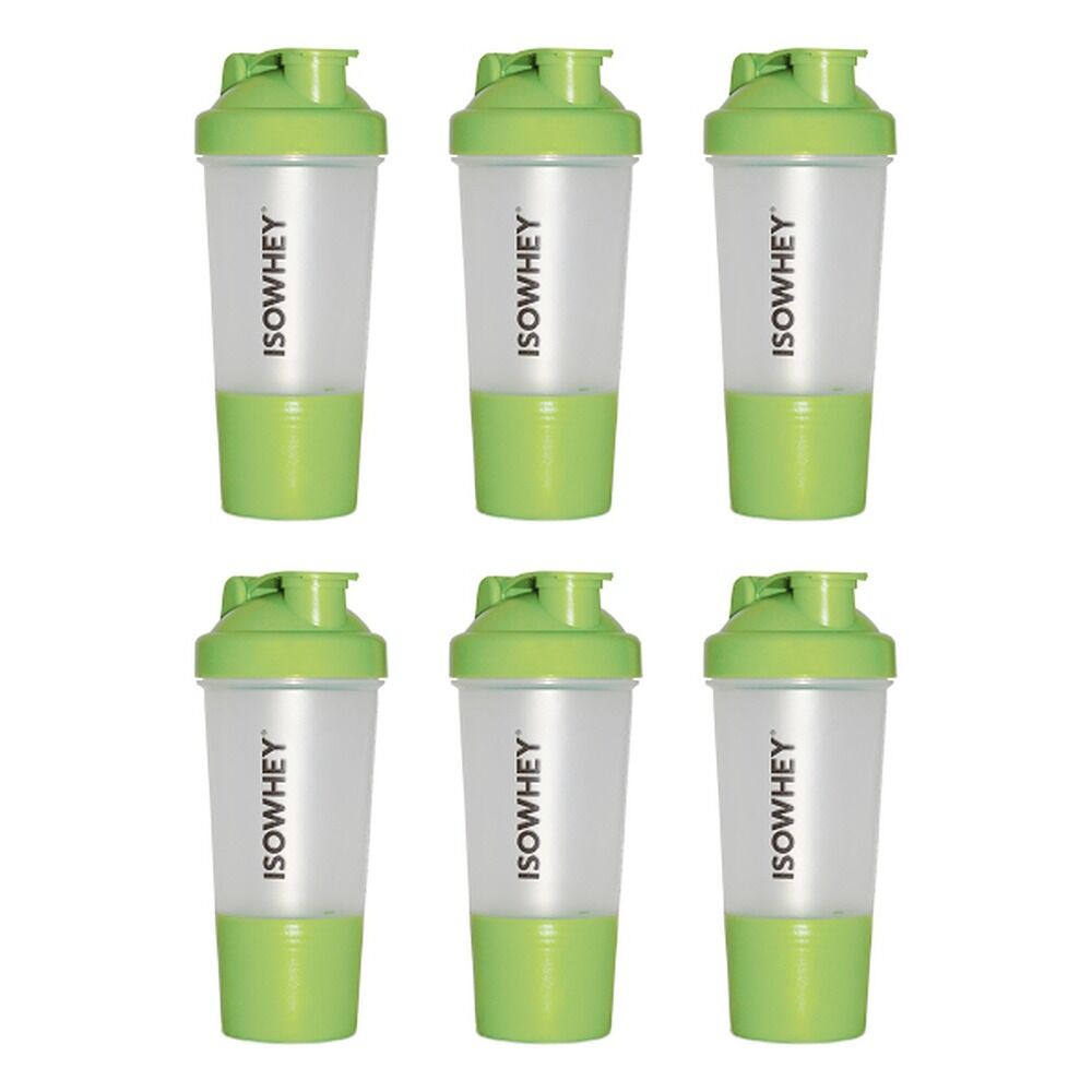 IsoWhey BPA Free Shaker Bottle 500mL Pack of 6