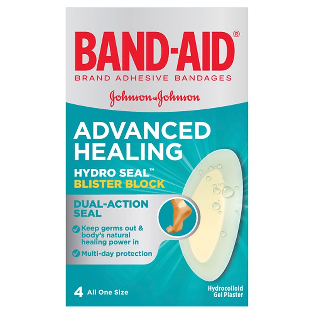 Band-Aid Advanced Healing Hydro Seal Blister Block Gel 4 Pack x 6