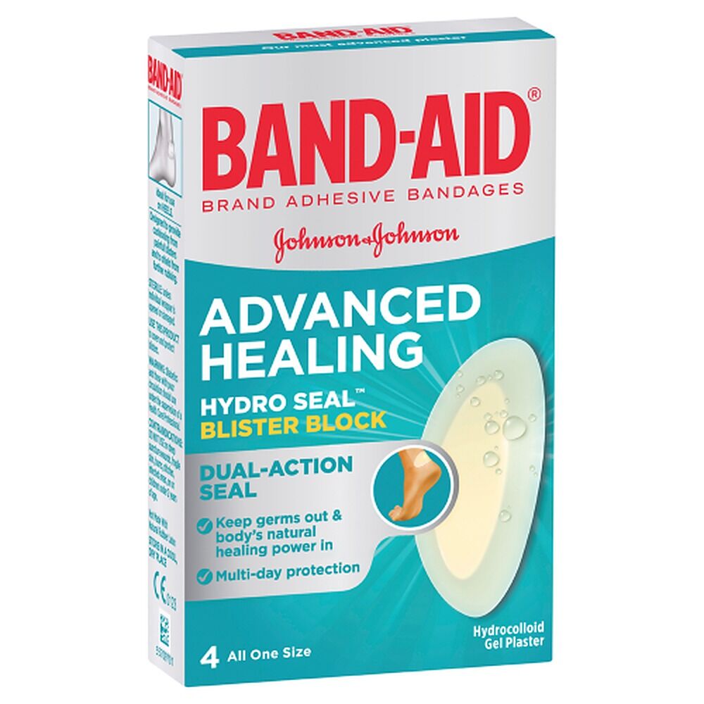 Band-Aid Advanced Healing Hydro Seal Blister Block Gel 4 Pack x 6