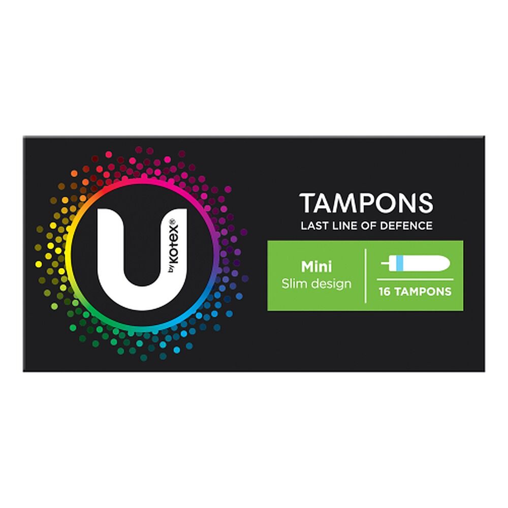 U By Kotex Slim Tampons Mini 16 Pack x 12