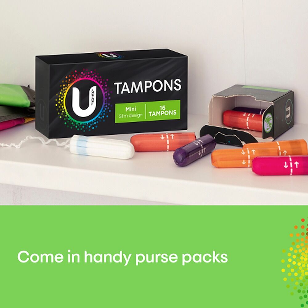 U By Kotex Slim Tampons Mini 16 Pack x 12