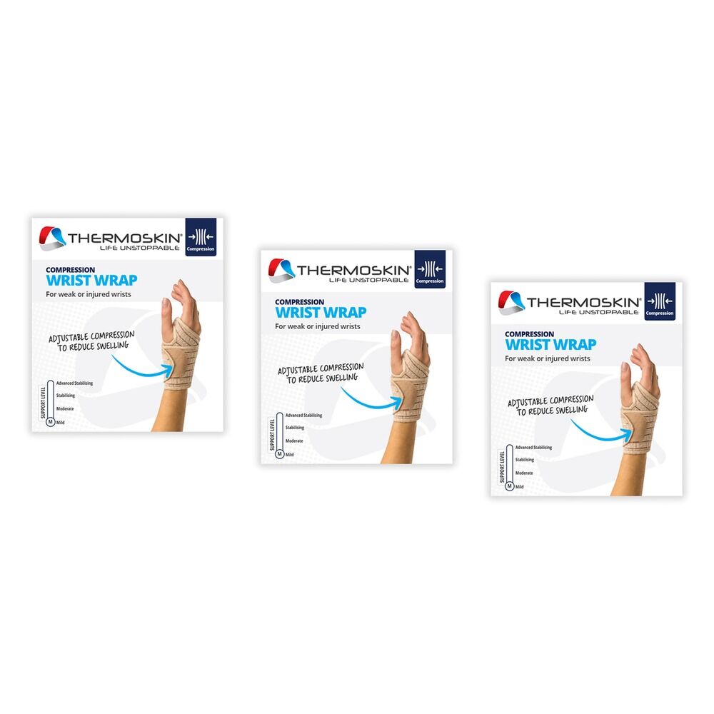Thermoskin Wrist Wrap Beige Pack of 3