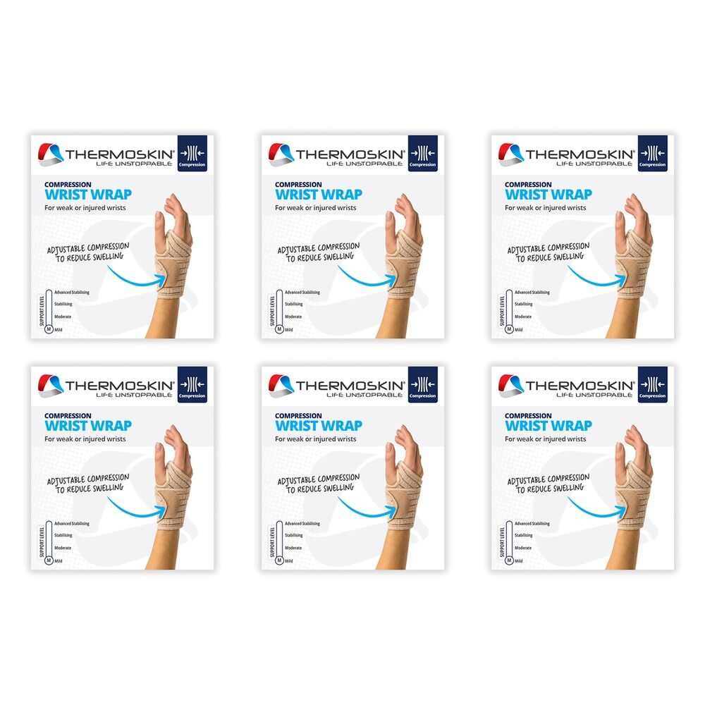 Thermoskin Wrist Wrap Beige Pack of 6
