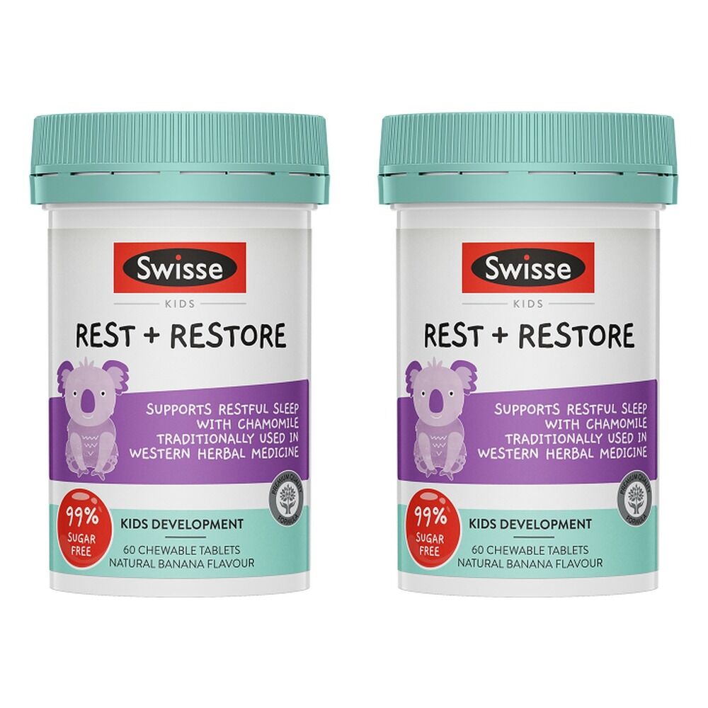Swisse Kids Rest + Restore 60 Tablets Pack of 2
