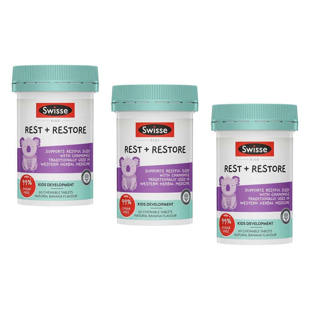 Swisse Kids Rest + Restore 60 Tablets Pack of 3
