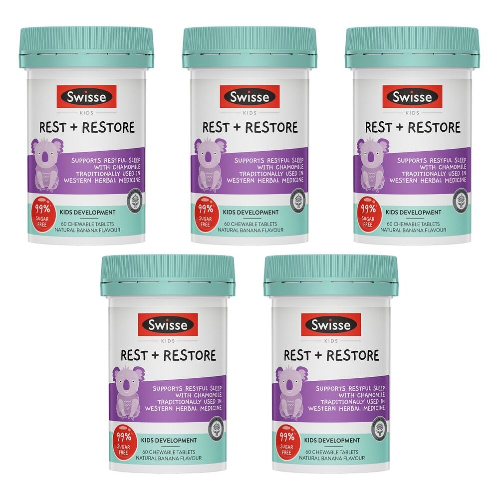 Swisse Kids Rest + Restore 60 Tablets Pack of 5