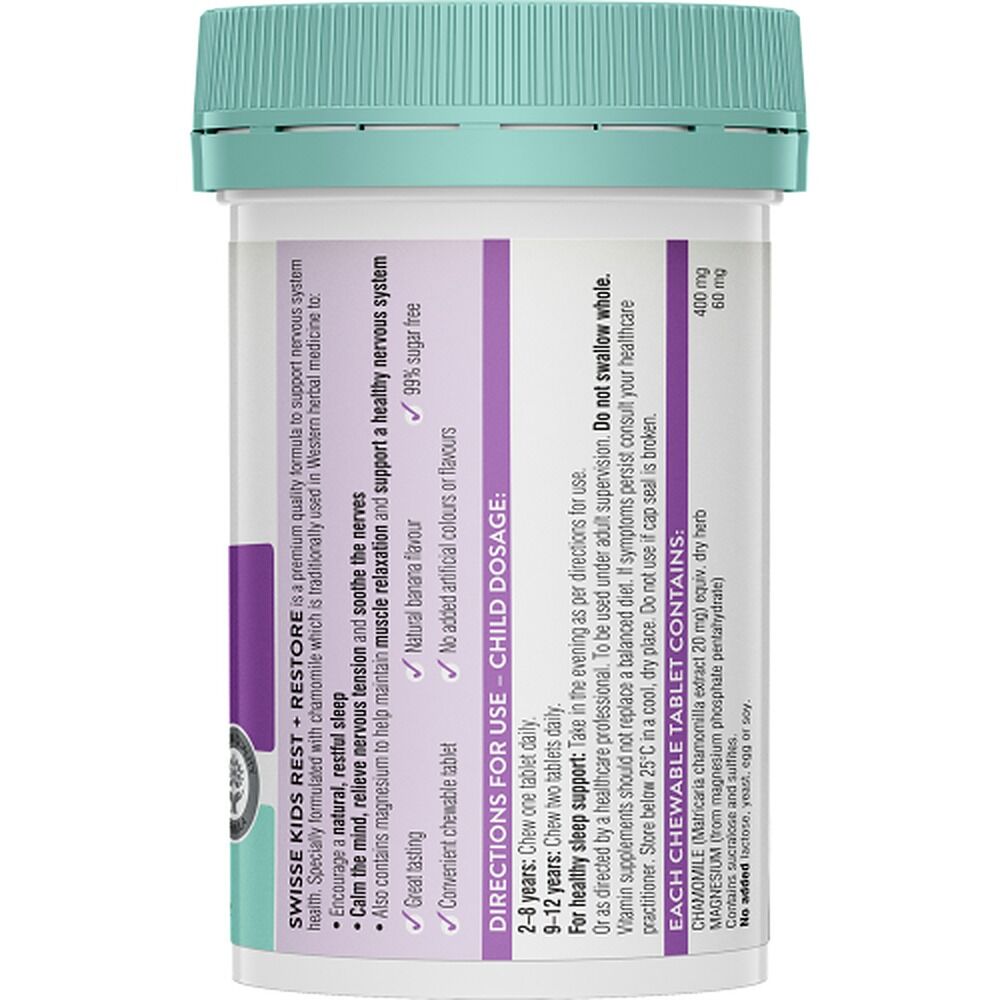 Swisse Kids Rest + Restore 60 Tablets