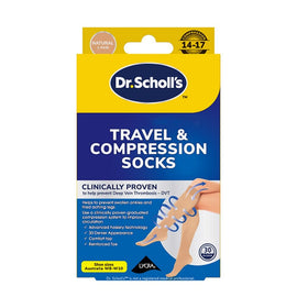 Scholl Travel & Compression Socks Natural